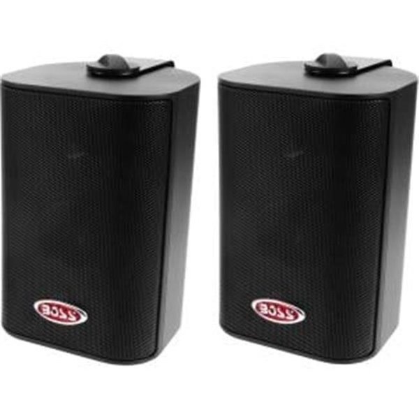 Doomsday QZ4890 4 in. Marine 3-Way 200 W Enclosed System Speakers; Black DO647809